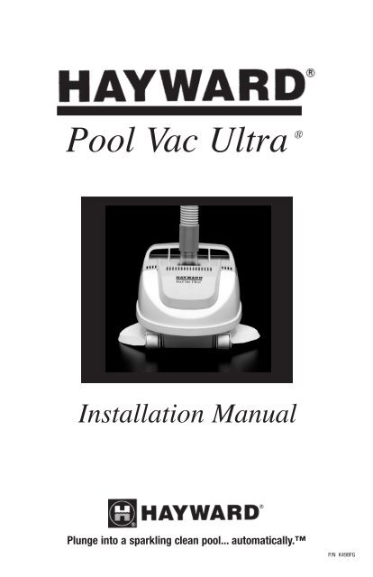 Pool Vac Ultra® - Installation Manual 