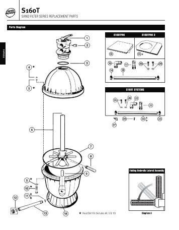 S160T Sand Filter Parts - Hayward