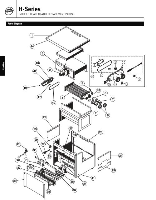 HSeries Heater Parts Hayward