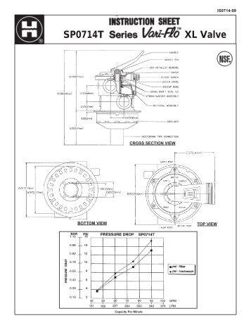 Hayward SP0714T Series Vari-Flo™ XL Valve - Instruction Sheet