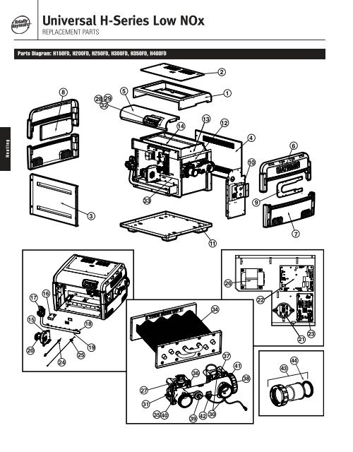 Universal H-Series Low NOx - Hayward