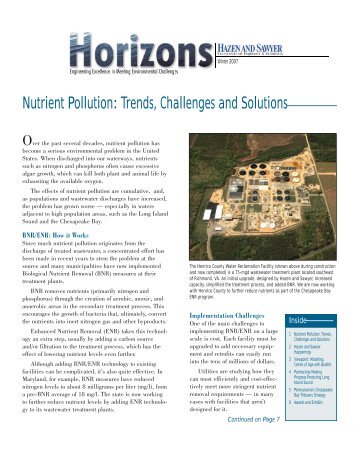 Download Horizons Winter 2007 Issue - Hazen and Sawyer