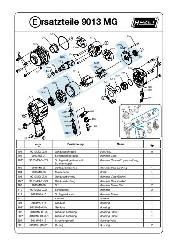 Ersatzteile 9013 MG