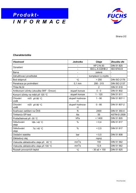 Renolit LX - PEP 2 B