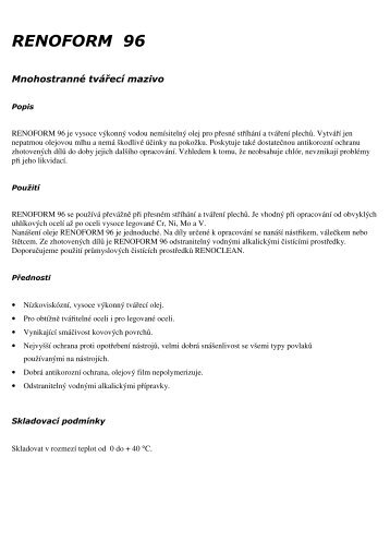 RENOFORM 96