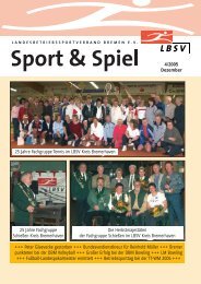 4/2005 Dezember 25 Jahre Fachgruppe Tennis im LBSV Kreis ...