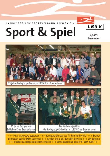4/2005 Dezember 25 Jahre Fachgruppe Tennis im LBSV Kreis ...