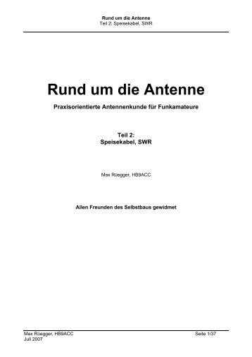 Teil 2: Rund um die Antenne - Amateurfunk