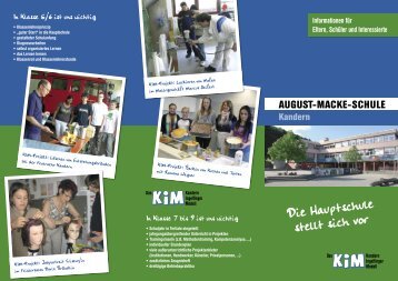 Die Hauptschule stellt sich vor - August-Macke-Schule Kandern