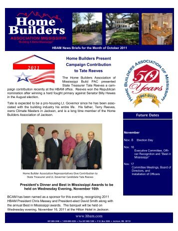 2011 - Home Builders Association of Mississippi
