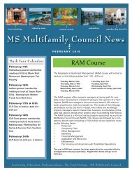 MS Multifamily Council February 2010 - Home Builders Association ...
