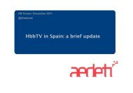 HbbTV in Spain: a brief update