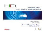 The Italian way to Hybrid Broadcast-Broadband services - HbbTV