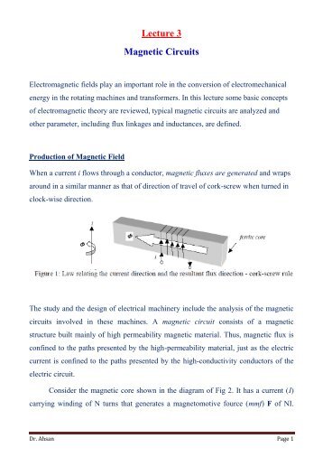 Lecture 3 Magnetic Circuits