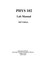 PHYS 102 (General Physics 1I) Lab manual