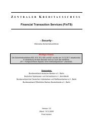 Financial Transaction Services (FinTS)