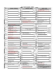 2011 YEAR PLANNER - TERM 1 - Hamilton Boys' High School