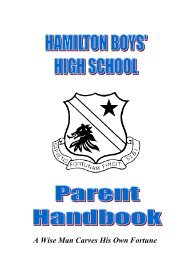 Term 4 Week 1 - Hamilton Boys' High School