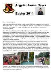 Argyle House News Easter 2011 - Hamilton Boys' High School