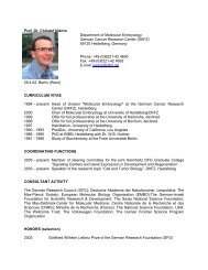 Prof. Dr. Christof Niehrs Department of Molecular Embryology - HBIGS