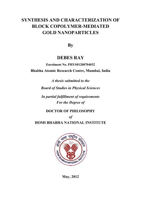 PHYS01200704032 Debes Ray - Homi Bhabha National Institute