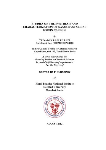CHEM02200704018 Trinadha Raja Pilladi - Homi Bhabha National ...