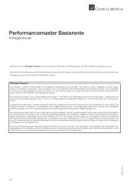 Performancemaster Basisrente - Heidelberger Leben