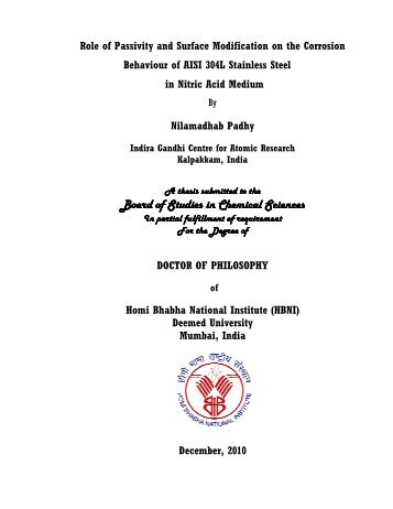 CHEM02200704003 Nilamadhab Pandhy - Homi Bhabha National ...
