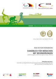 Handbuch Deutsches Sportabzeichen für Menschen mit ... - DBS