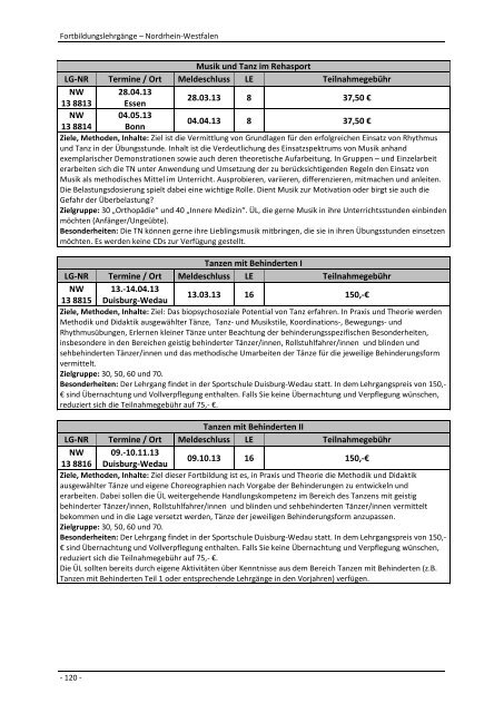 Lehrgangsplan 2013 (PDF) - DBS