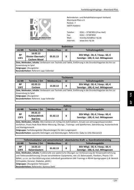 Lehrgangsplan 2013 (PDF) - DBS