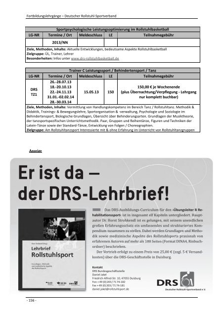 Lehrgangsplan 2013 (PDF) - DBS