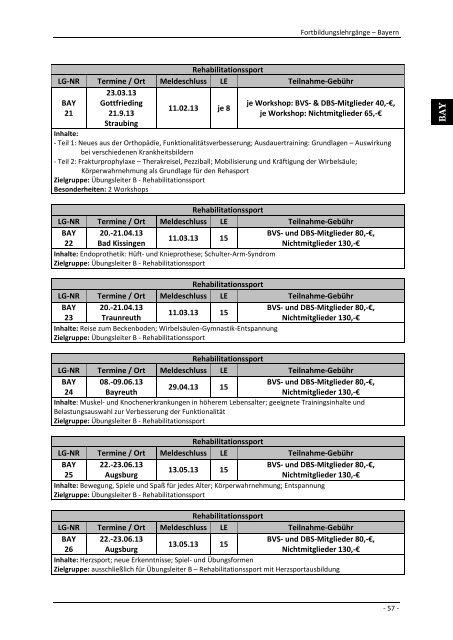 Lehrgangsplan 2013 (PDF) - DBS