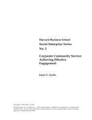 Social Enterprise Series No. 3 Corporate Community Service