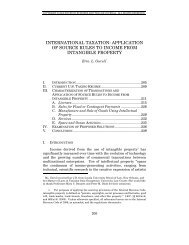 International taxation: application of source rules to income