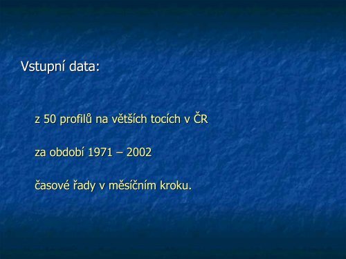 Klimatická zmena – povodne nebo sucho?