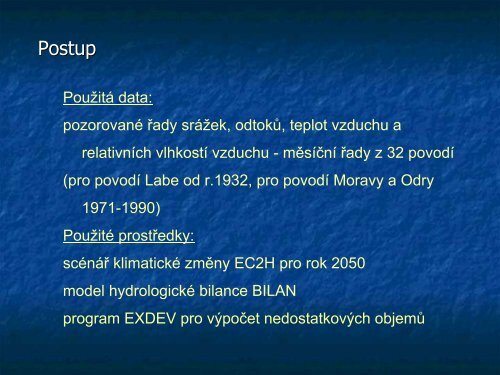 Klimatická zmena – povodne nebo sucho?