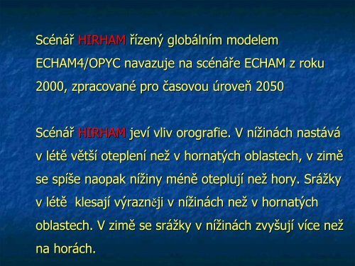 Klimatická zmena – povodne nebo sucho?