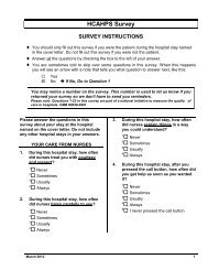 CAHPS 2.0 Adult Core Questionnaire - HCAHPS