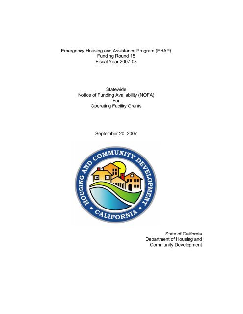 Emergency Housing and Assistance Program (EHAP) - California ...