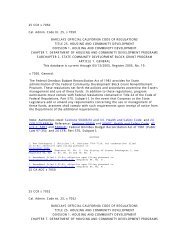 Title 25, Section 7050, et seq - California Department of Housing ...