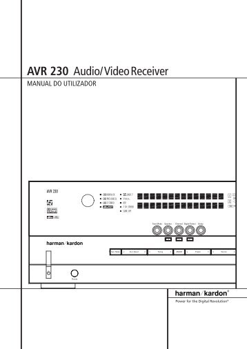 AVR 230 Audio/VideoReceiver - Hci-services.com