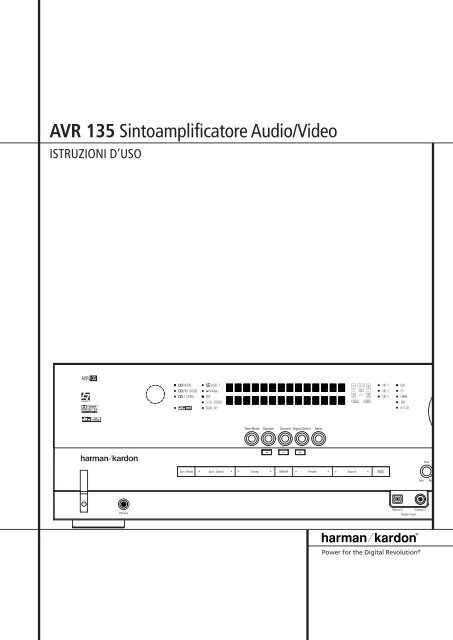 AVR 135 Sintoamplificatore Audio/Video - Hci-services.com