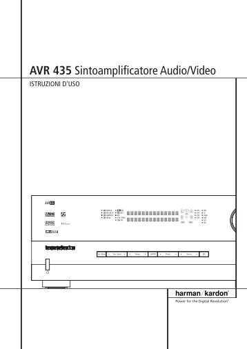 AVR 435 Sintoamplificatore Audio/Video - Hci-services.com