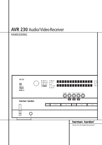 AVR 230 Audio/VideoReceiver - Hci-services.com