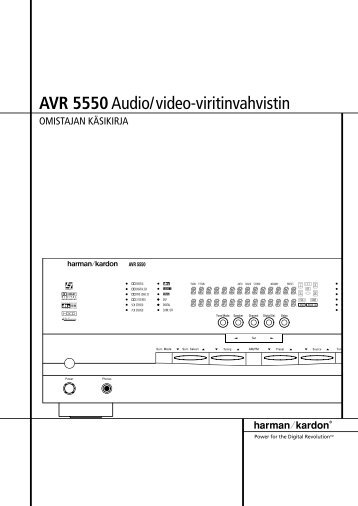 AVR 5550Audio/video-viritinvahvistin - Hci-services.com