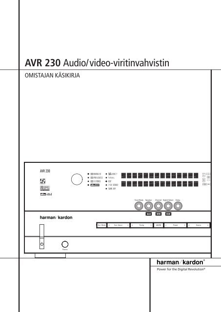 AVR 230 Audio/video-viritinvahvistin - Hci-services.com