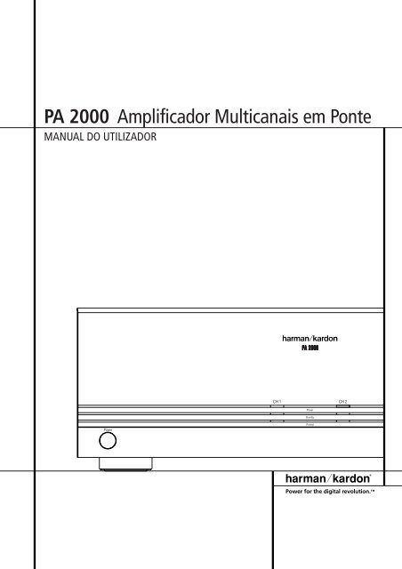 PA 2000 Amplificador Multicanais em Ponte - Hci-services.com