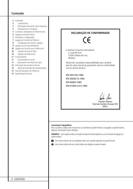 PA 2000 Amplificador Multicanais em Ponte - Hci-services.com