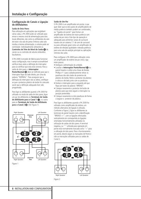 PA 2000 Amplificador Multicanais em Ponte - Hci-services.com